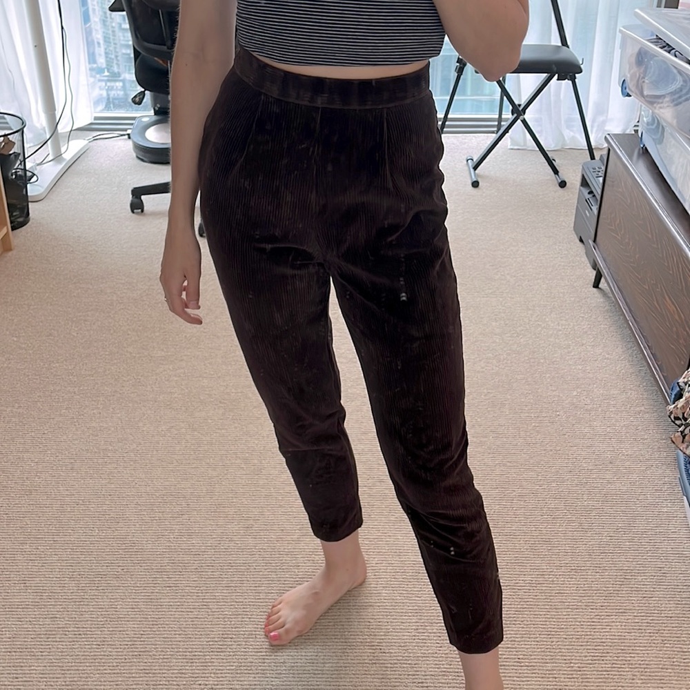 Brown corduroy riding pants